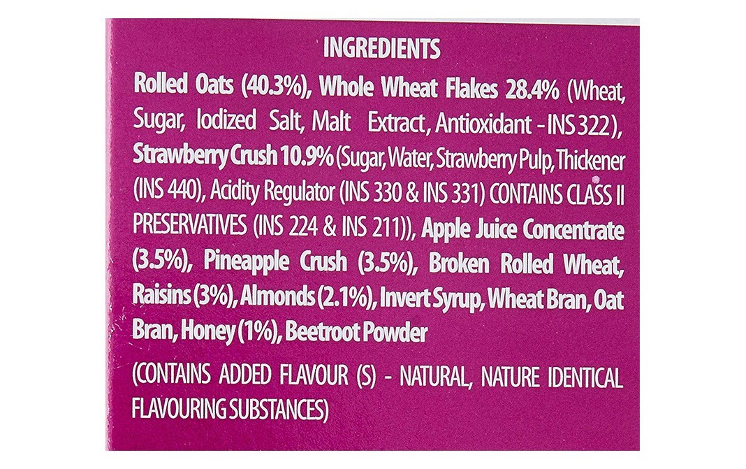 Bagrry's Fruit 'n' Fibre Muesli Mixed Fruit with Almonds & Raisins   Box  500 grams